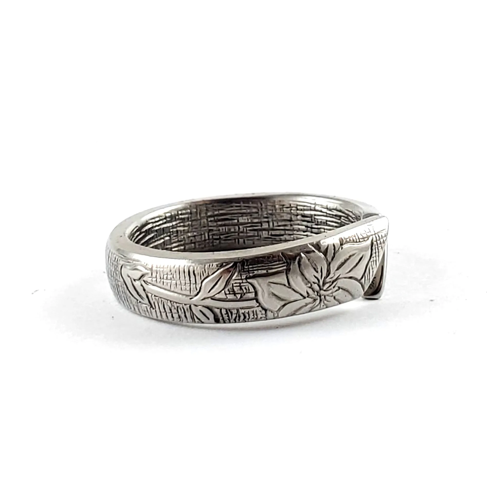Clematis Open Shank Stainless Steel Spoon Ring
