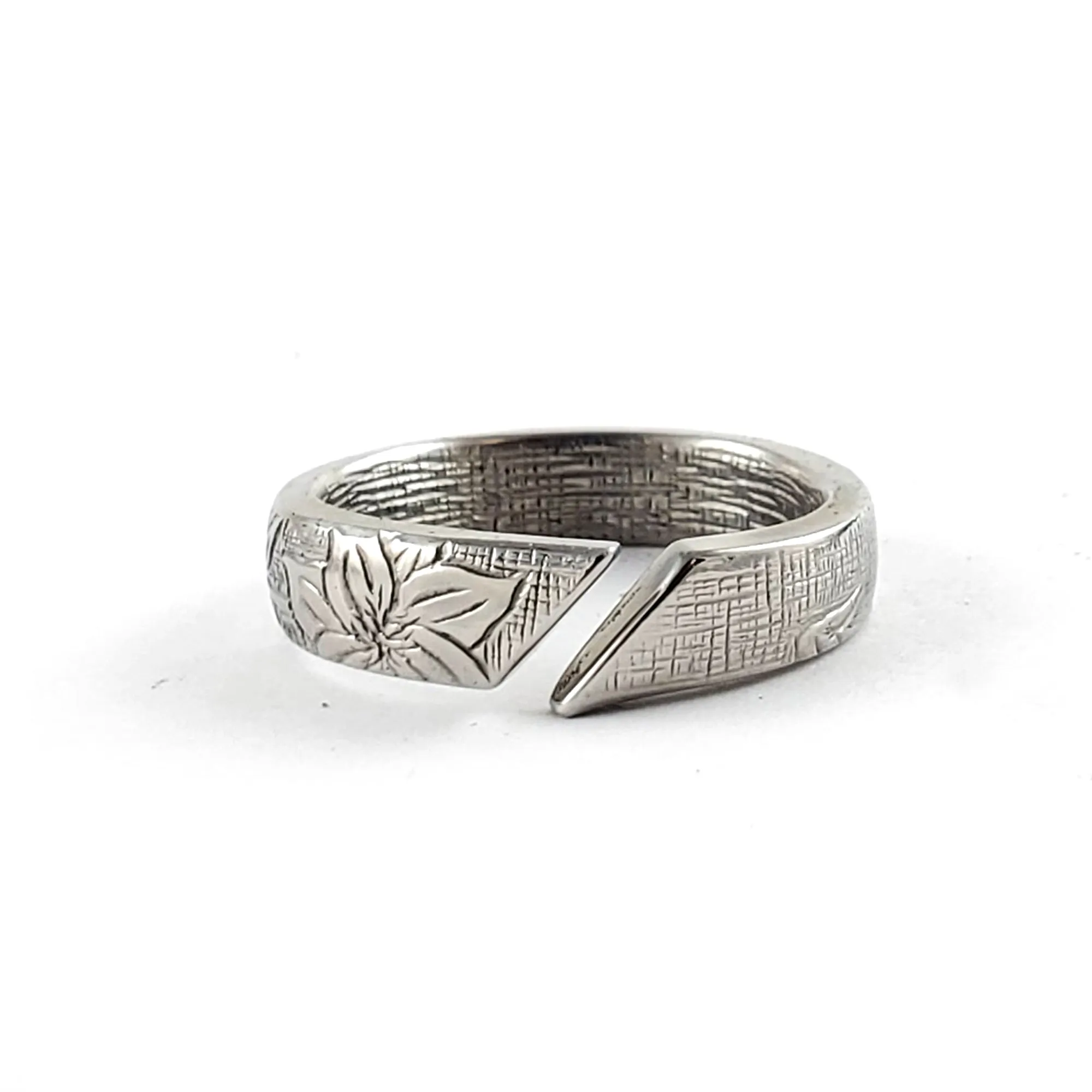 Clematis Open Shank Stainless Steel Spoon Ring