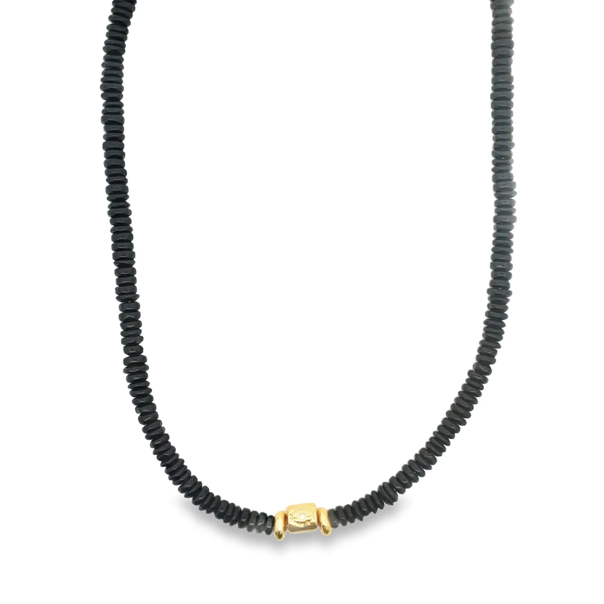 Colorful Enamel Bead Disc Choker (H64)