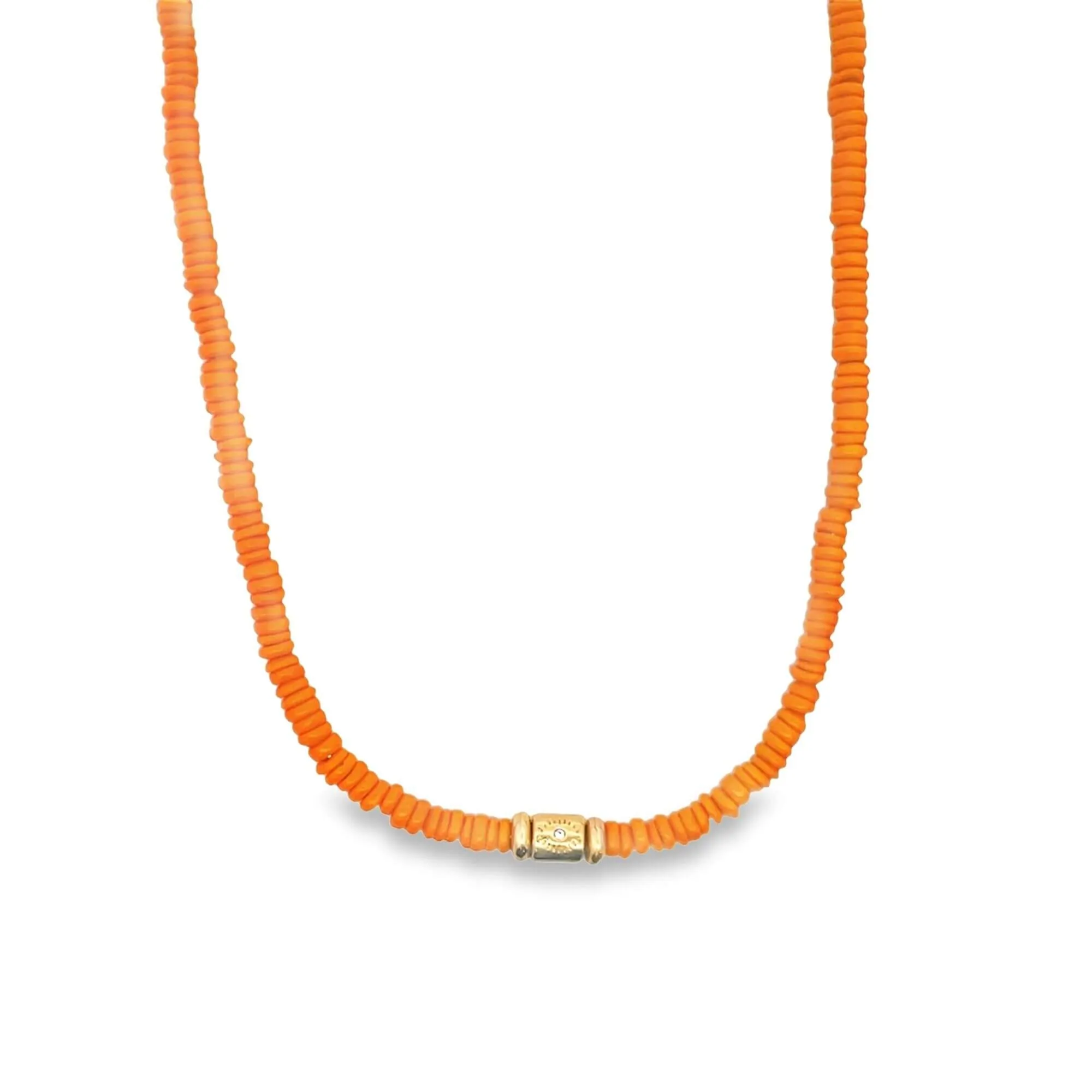 Colorful Enamel Bead Disc Choker (H64)