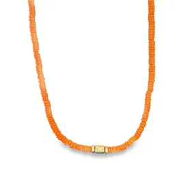 Colorful Enamel Bead Disc Choker (H64)