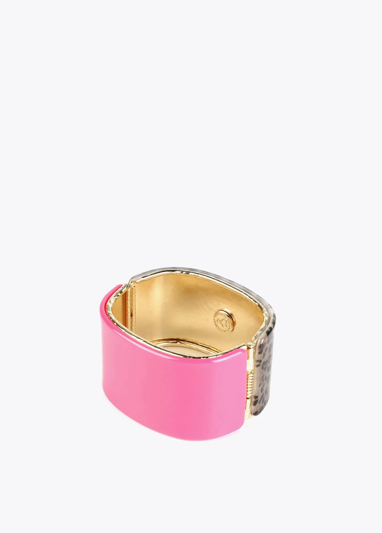Contrast animal print bracelet