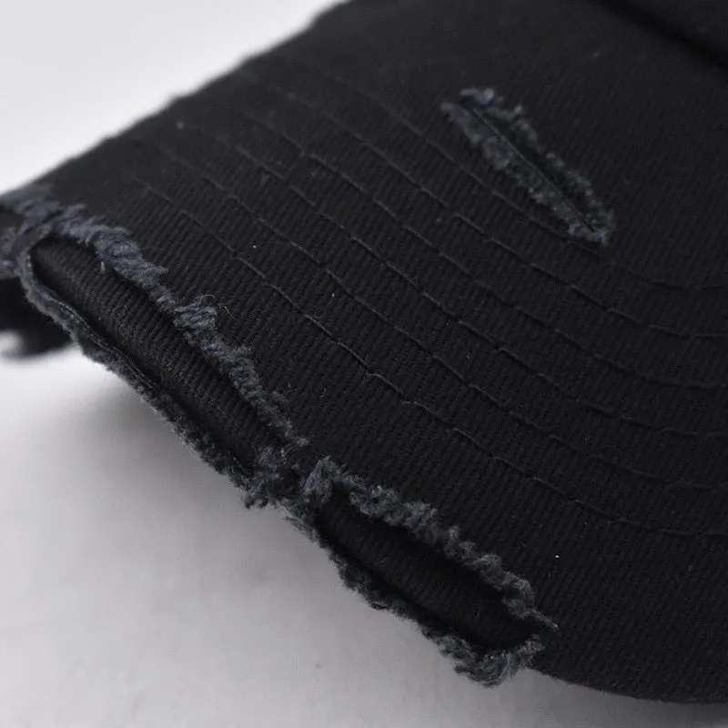 Cotton Summer Baseball Caps Holes Solid Trucker Hat Snapback Bone Fashion Casual Adjustable Dad Cap for Men Women