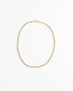 Crystal Choker Necklace in 18k Gold Vermeil