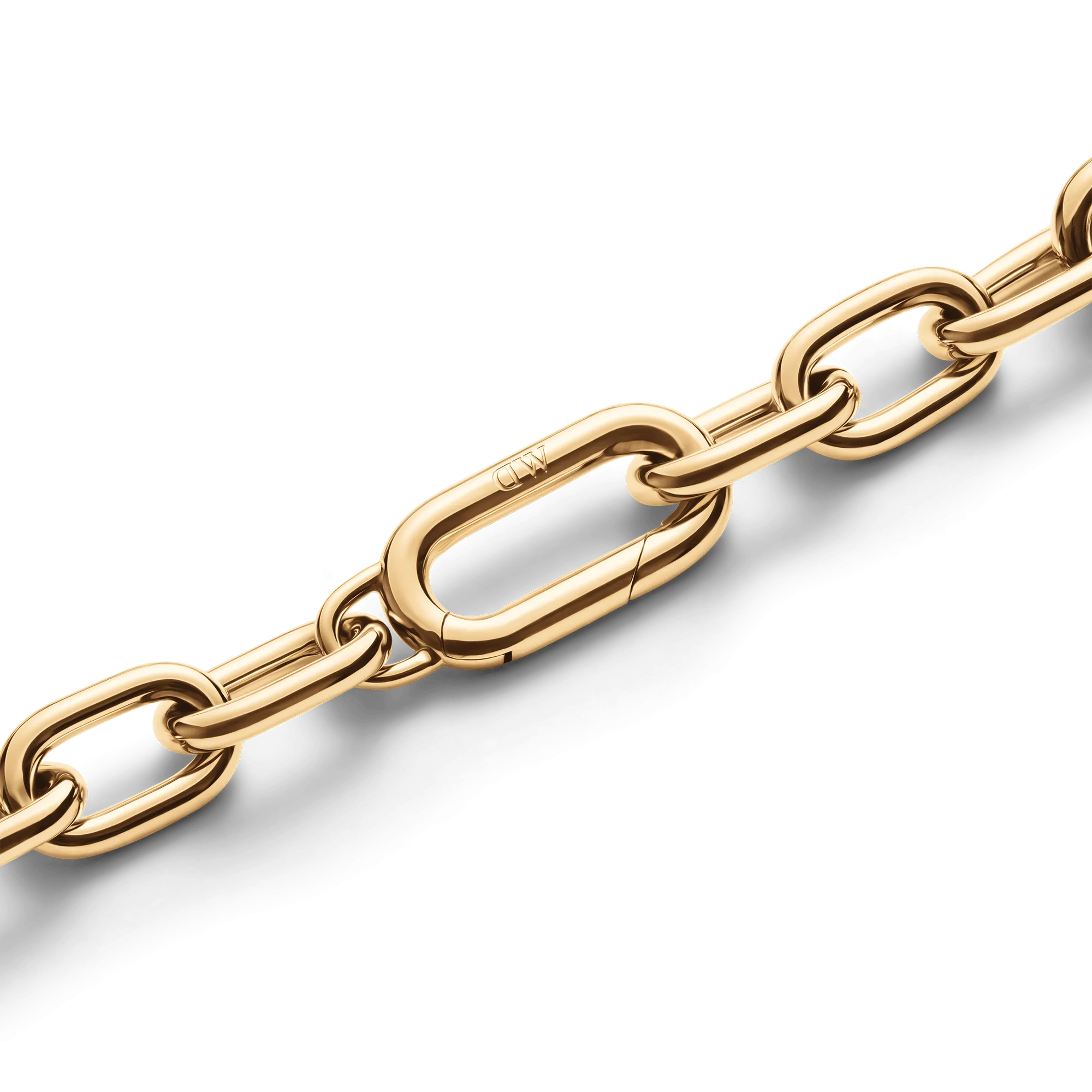 Crystal Link Bracelet Gold