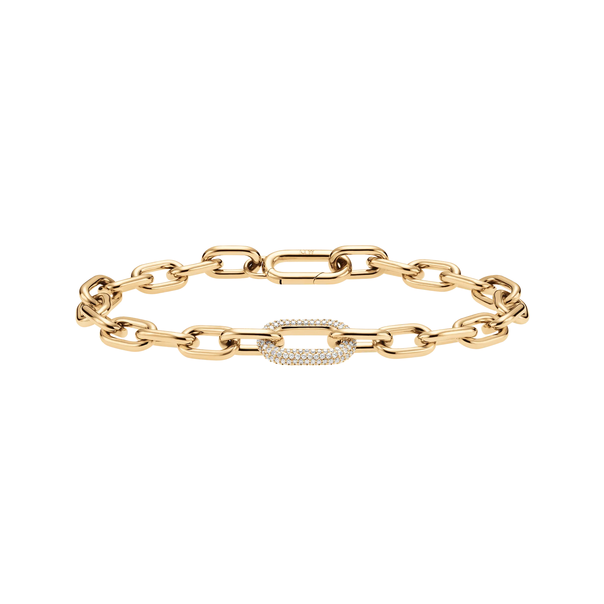 Crystal Link Bracelet Gold