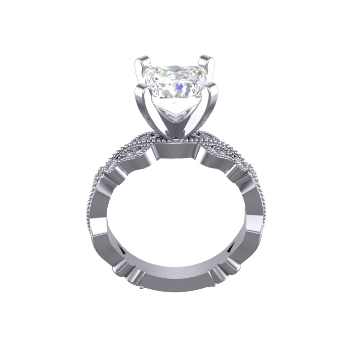 Cubic Zirconia Engagement Ring- Customer Designed Style 6039