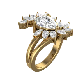 Cubic Zirconia Engagement Ring- Customer Designed Style 6361