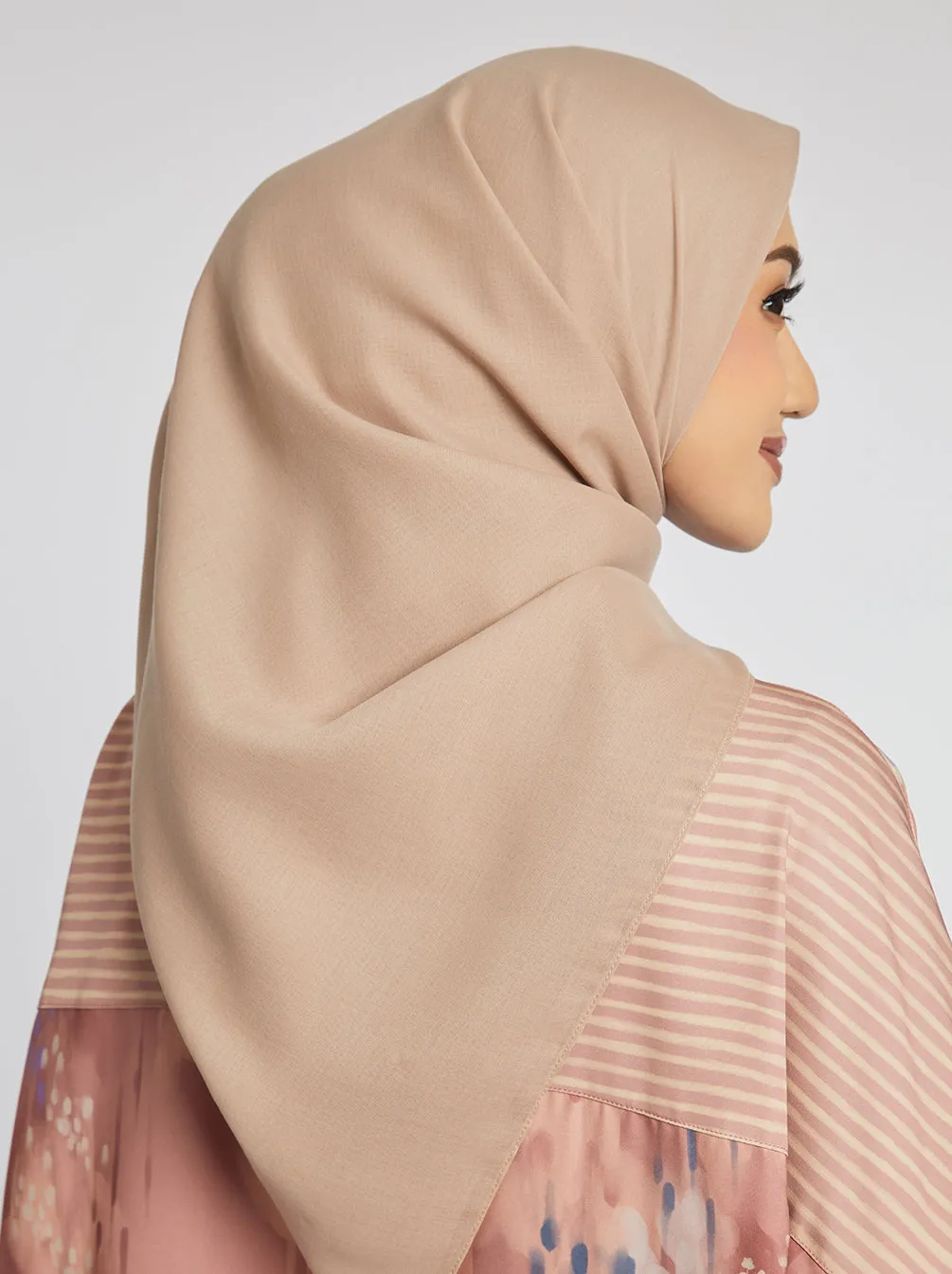 DELICATE PARIS SCARF PLAIN   INNER ELASTIC WHITE