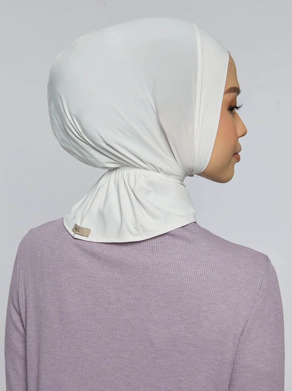 DELICATE PARIS SCARF PLAIN   INNER ELASTIC WHITE