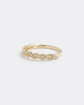 Diamond Braided Ring