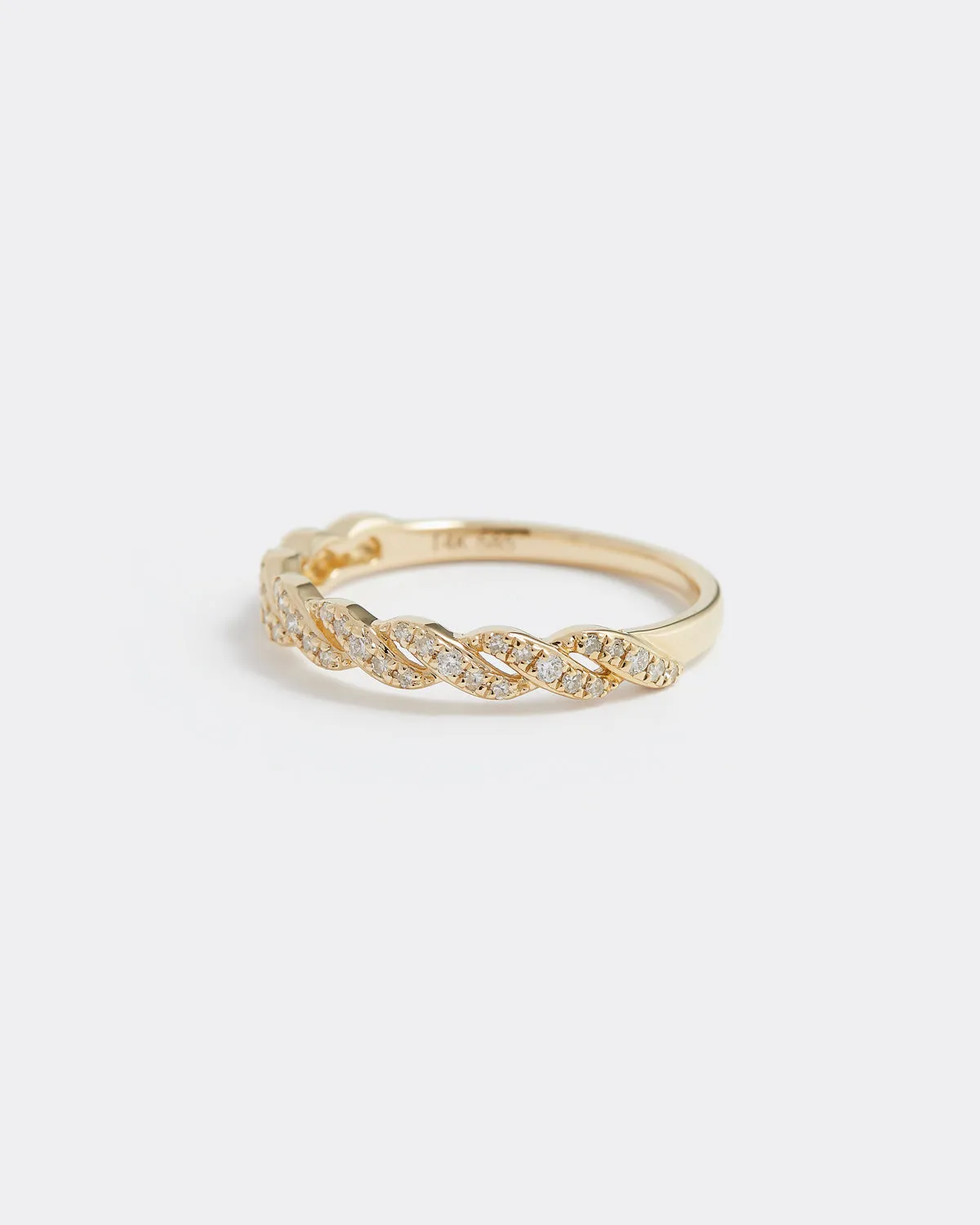 Diamond Braided Ring