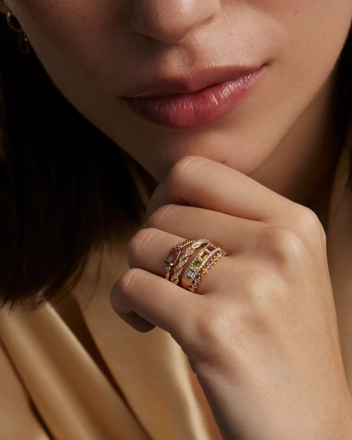 Diamond Braided Ring