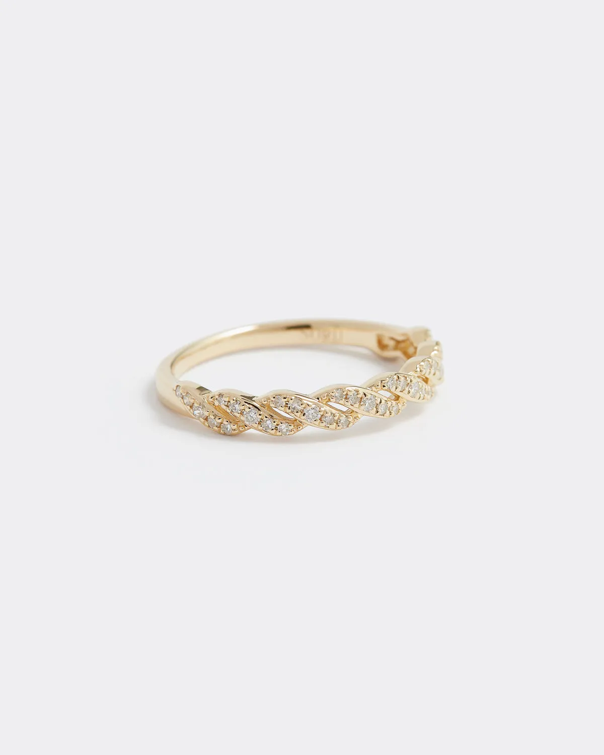 Diamond Braided Ring