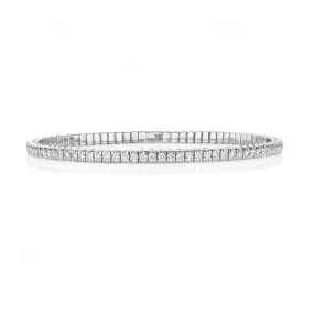 Diamond Jewellery 18ct White Gold Diamond Bangle BDQ112W