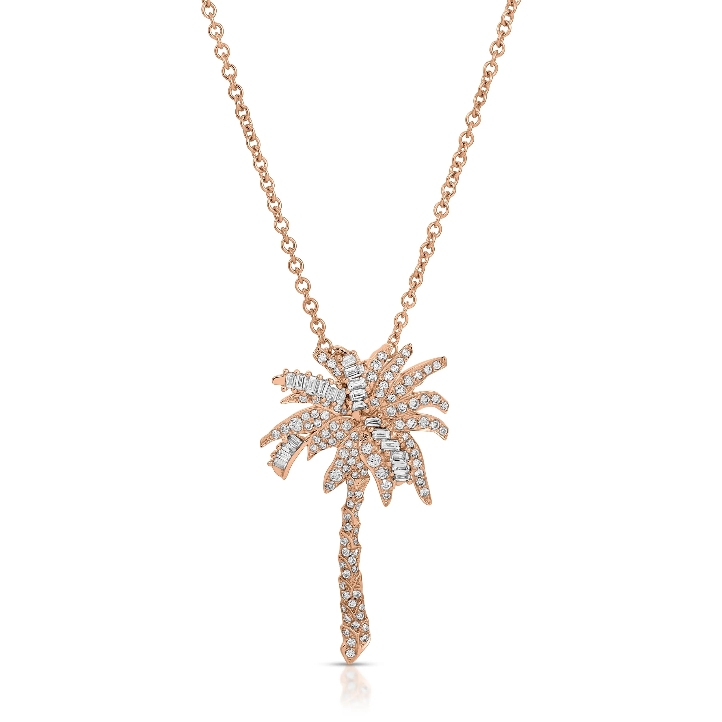 DIAMOND PALM TREE PENDANT