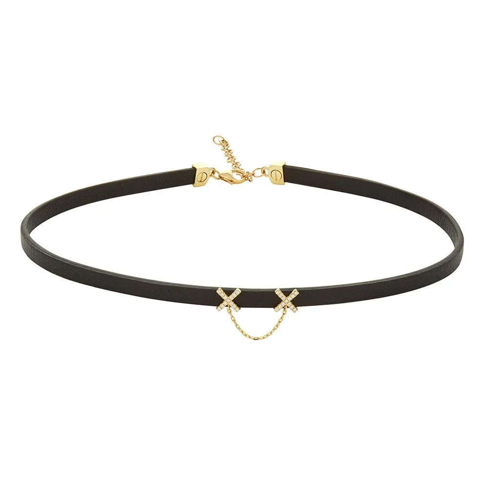 ELEMENTS X2 Eyes Diamond Choker