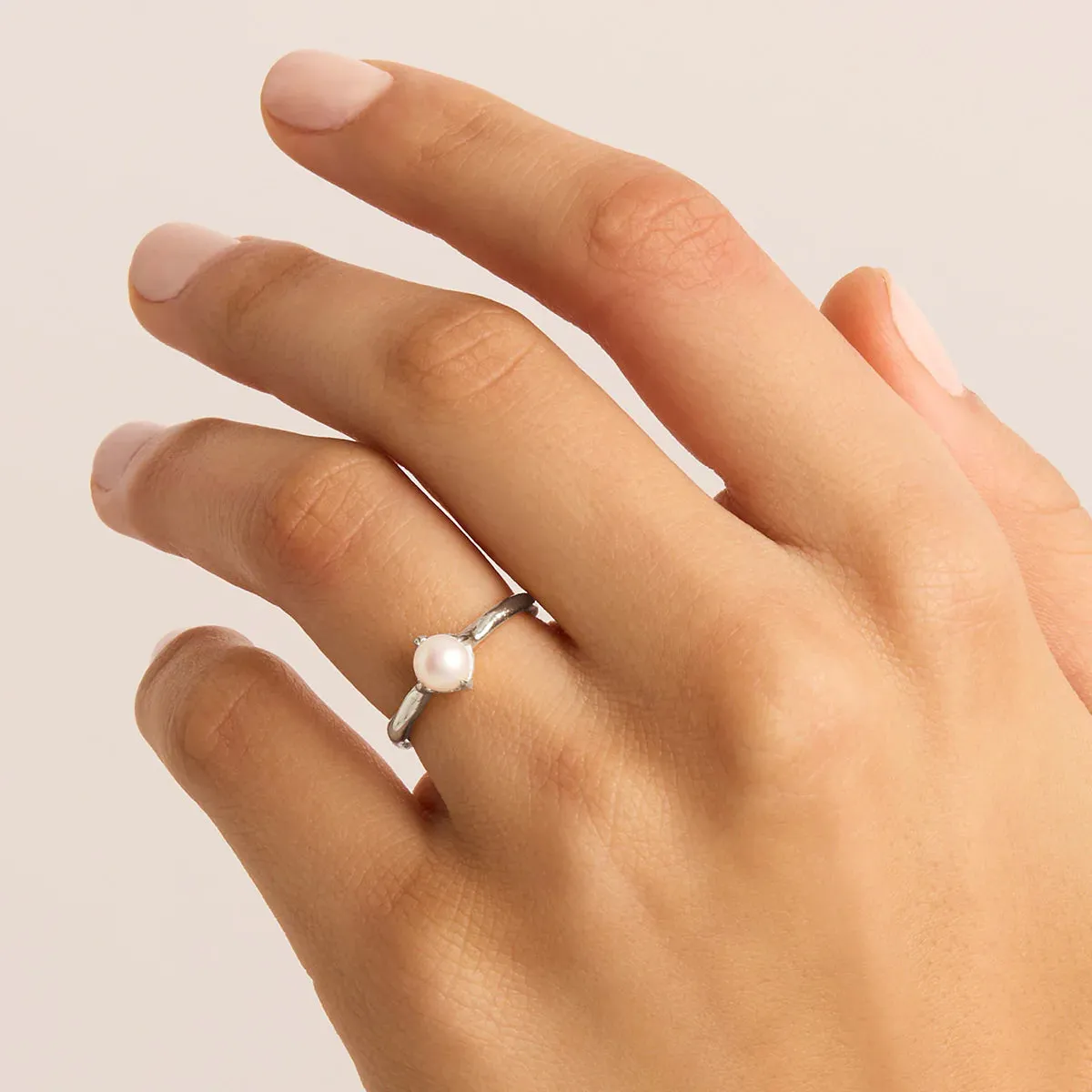 ENDLESS GRACE PEARL RING | Silver