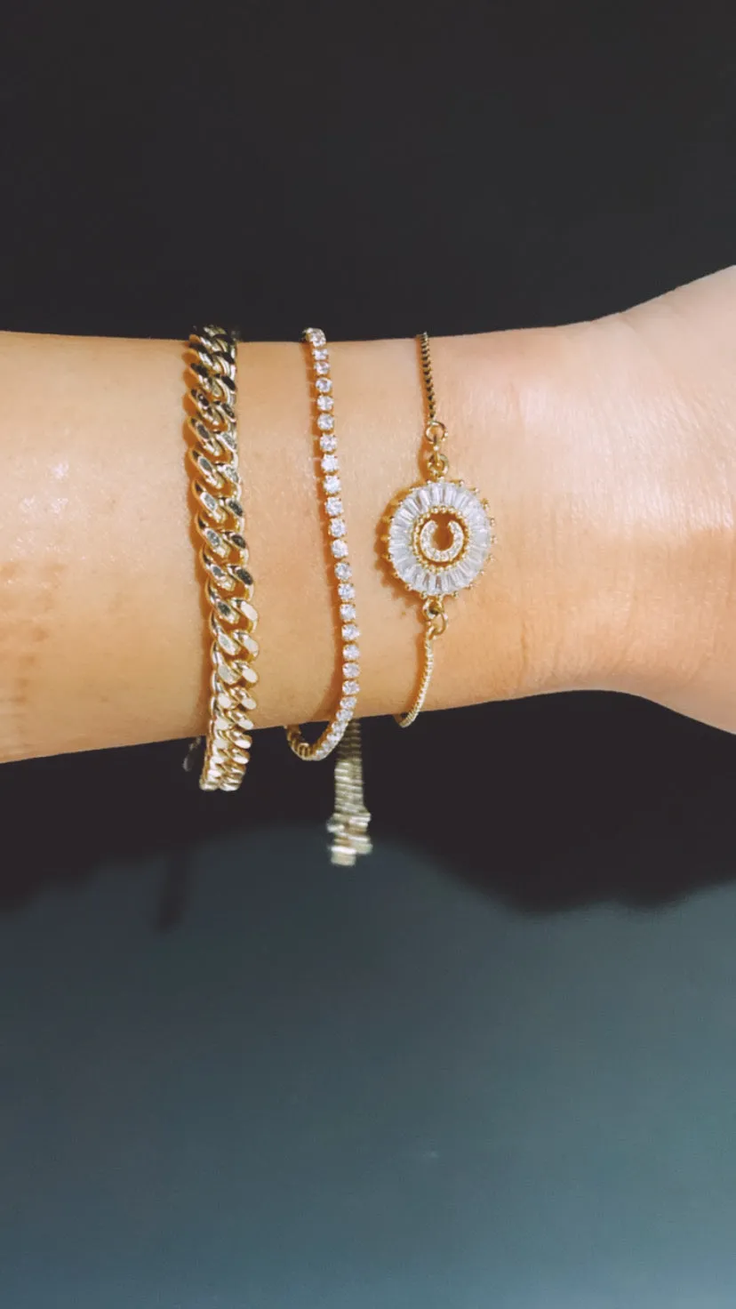 ESTE Cuban chain layering bracelet