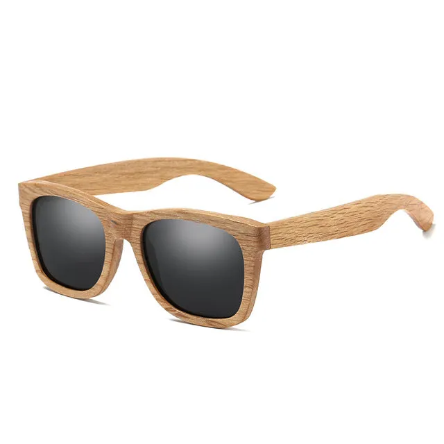 EZREAL New Men's Du Wooden Polarized Sun Glasses Retro Men and Women Luxury Handmade Wooden Sunglasses for Friends as Gifts