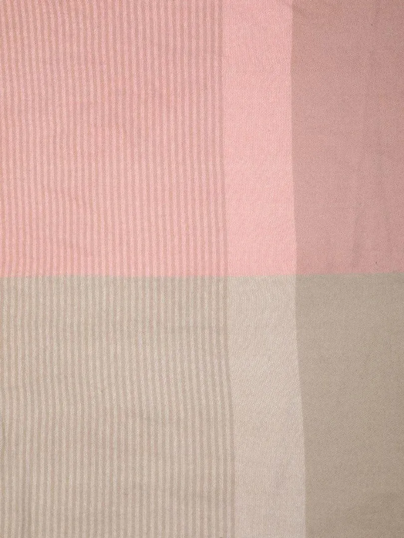 FabSeasons BabyPink-Beign Woolen Scarf, Muffler, Shawl and Stole for Winters