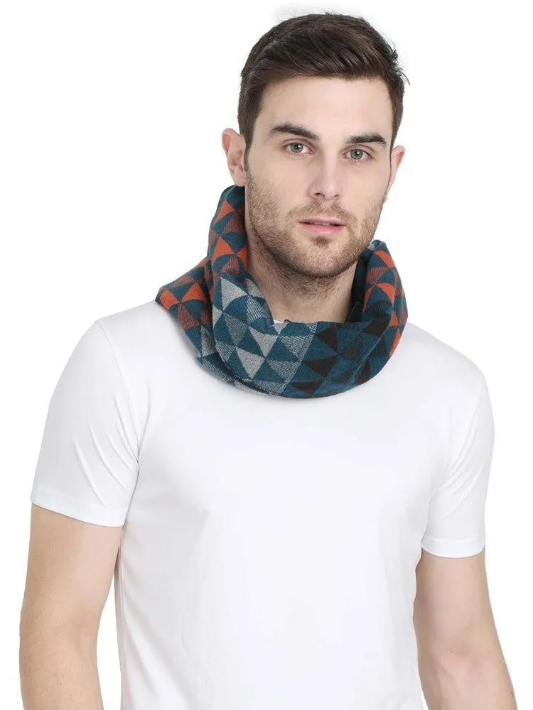 FabSeasons Green Men's Casual Checkered Acrylic Woolen Muffler
