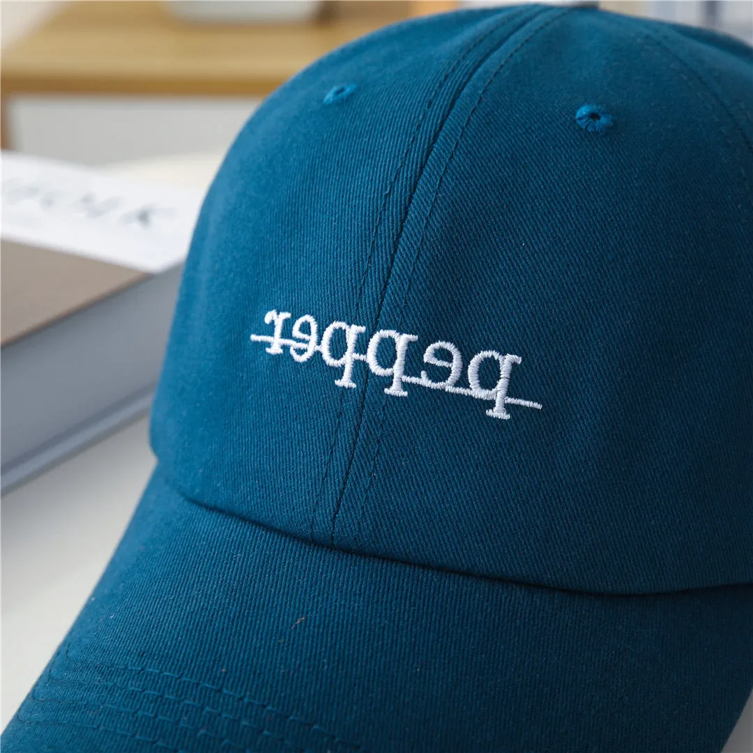 Fashion Women Baseball Cap Kpop Style Letter Embroidery Holes Cap For Women High Quality Female Streetwear Outdoor Hat