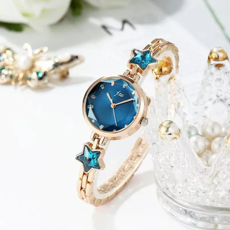 Fashionable Simple Elegant Chain Steel Women's Watch Women's Learning Life Waterproof Korean Style