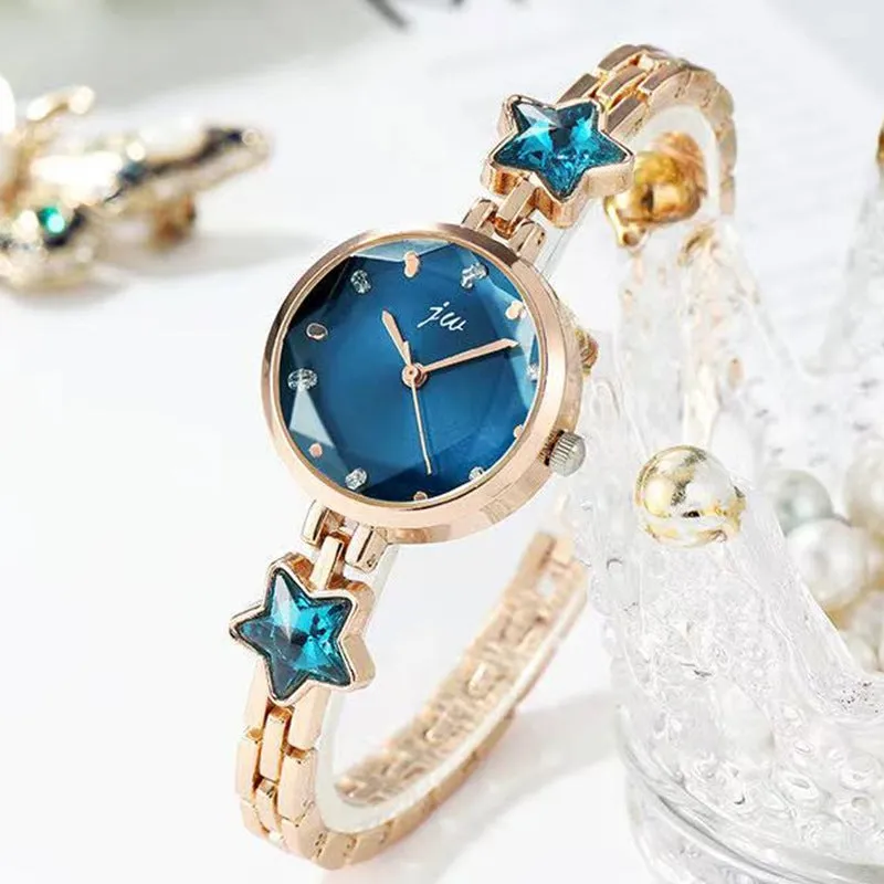 Fashionable Simple Elegant Chain Steel Women's Watch Women's Learning Life Waterproof Korean Style