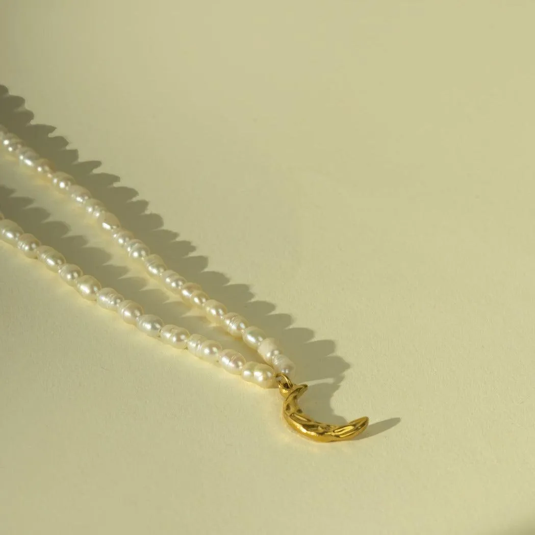 Freshwater Pearl Moon Choker