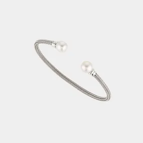 GENUINE FRESHWATER PEARL CHAIN FLEXI CUFF