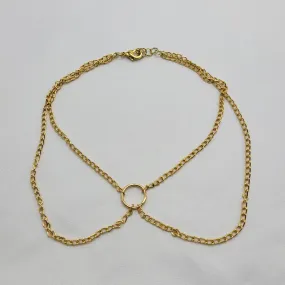 Gold Chain Choker Necklace