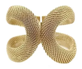 Gold Cuff Bangle Bracelet