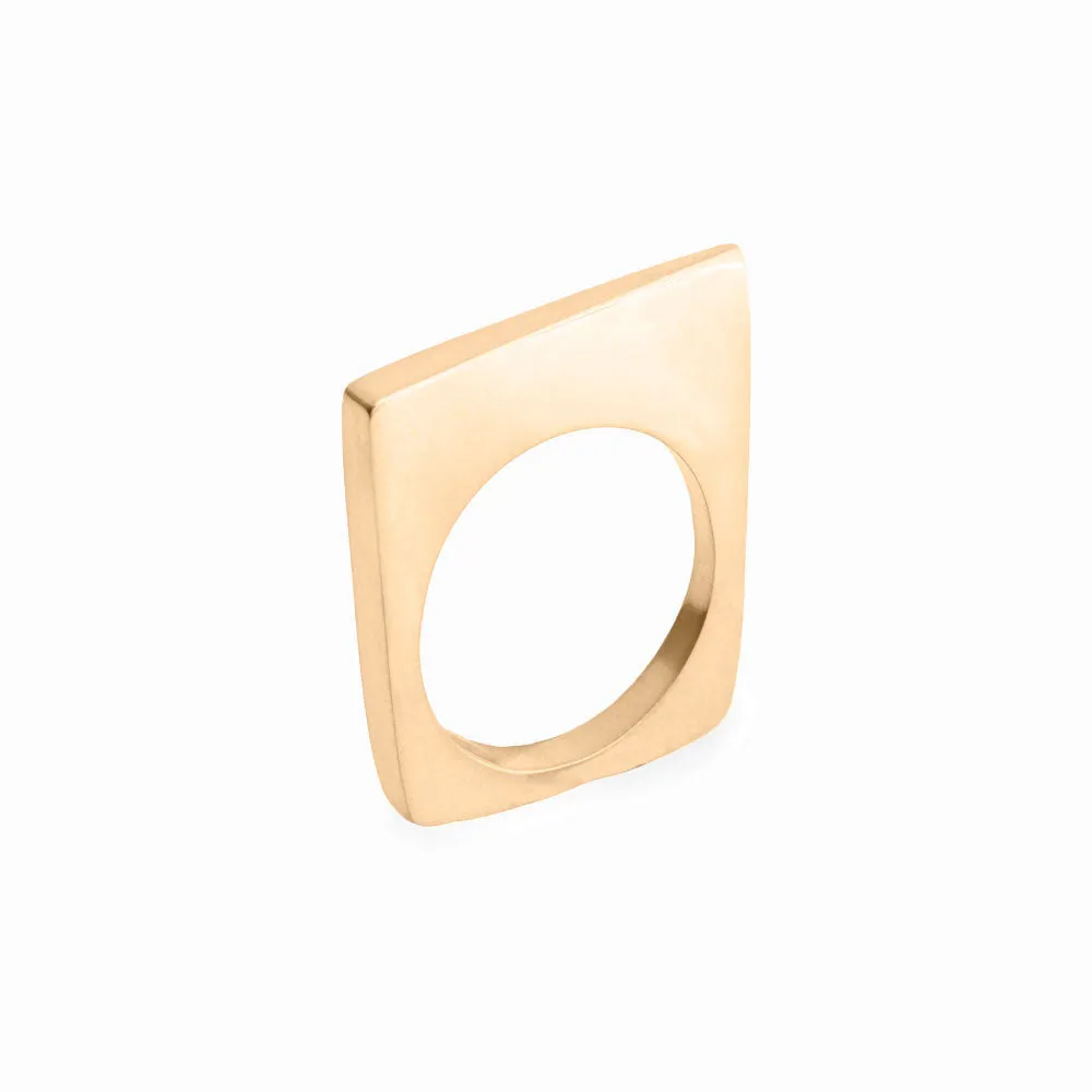Gold Ice Shard Ring - Tall
