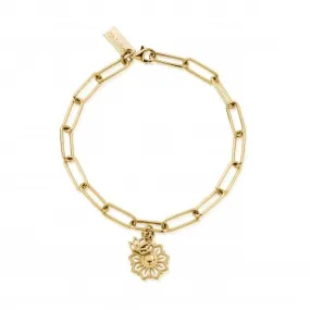 Gold Link Chain Balance and Harmony Bracelet GBLC32051107