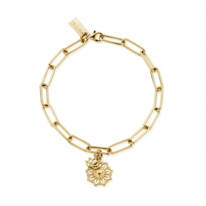 Gold Link Chain Balance and Harmony Bracelet GBLC32051107