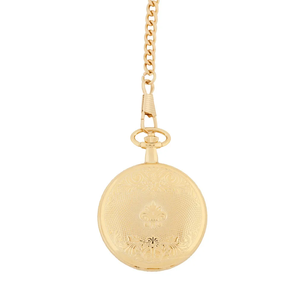 Gold Plated Full Hunter Pocket Watch