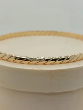 Gold Twisted Bangle