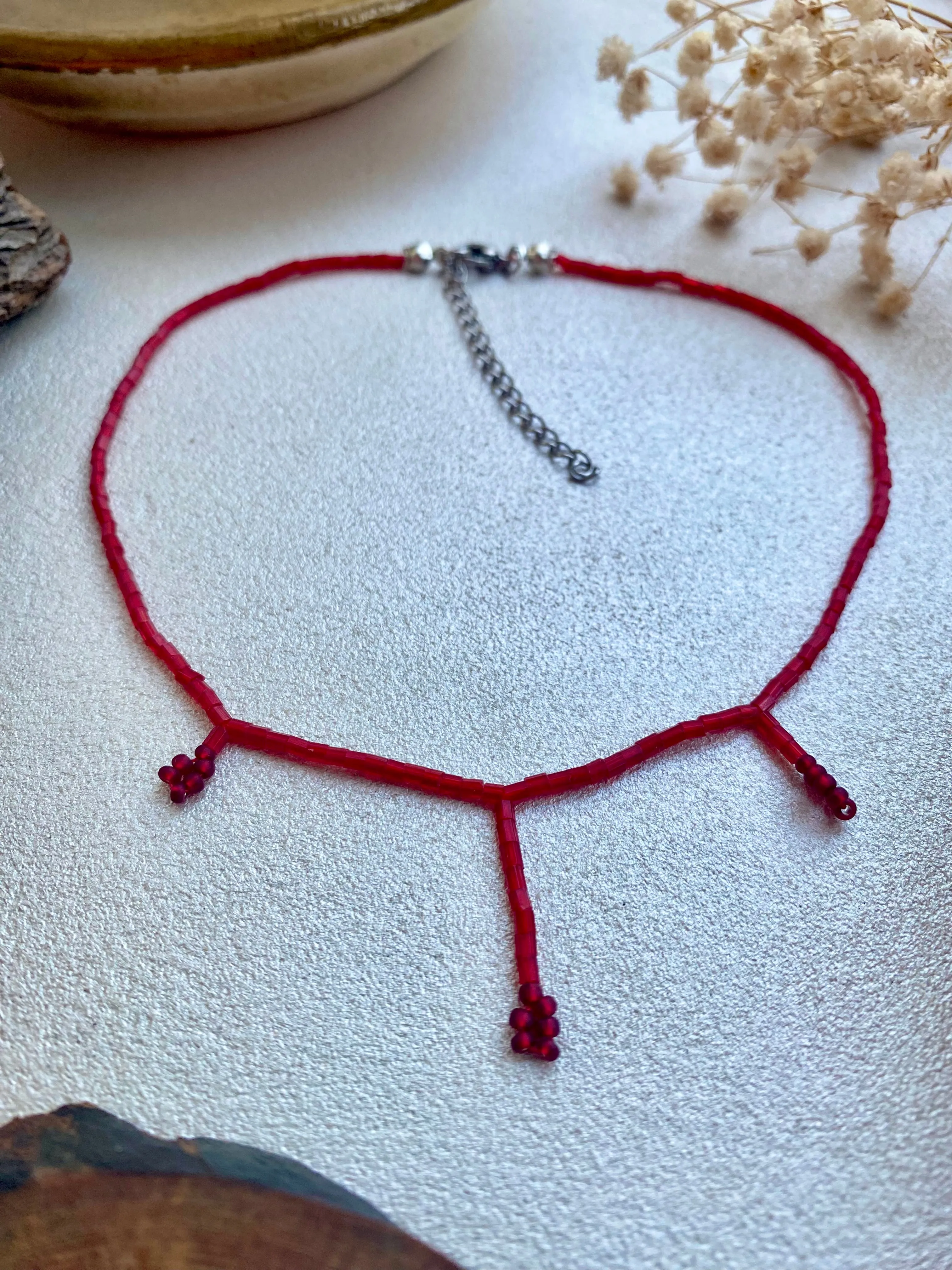 Halloween choker, Blood choker, Red choker