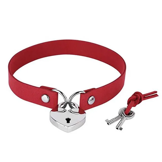 Harajuku Heart Key locker Collar SD00527