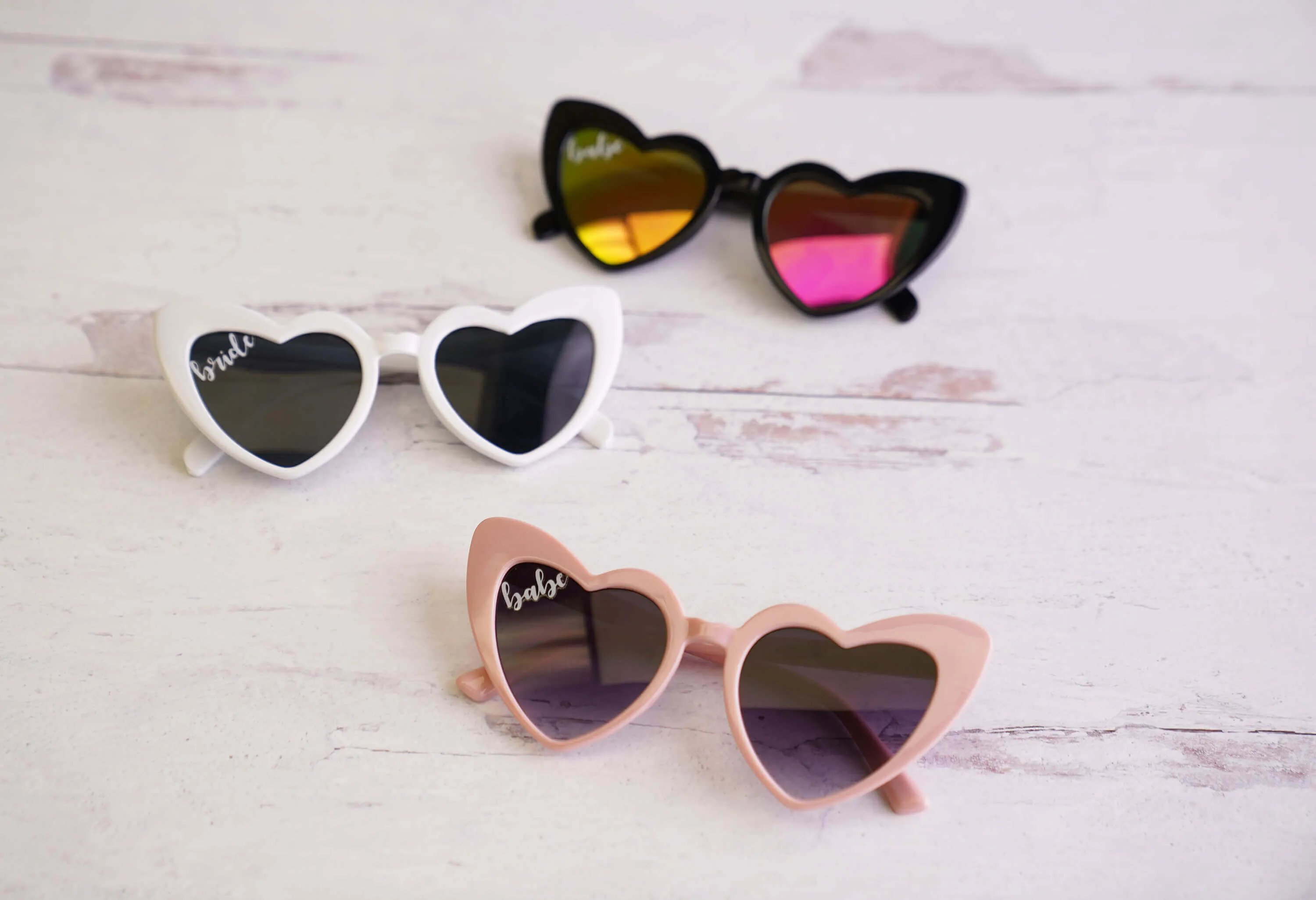 Heart Sunglasses Babe & Bride