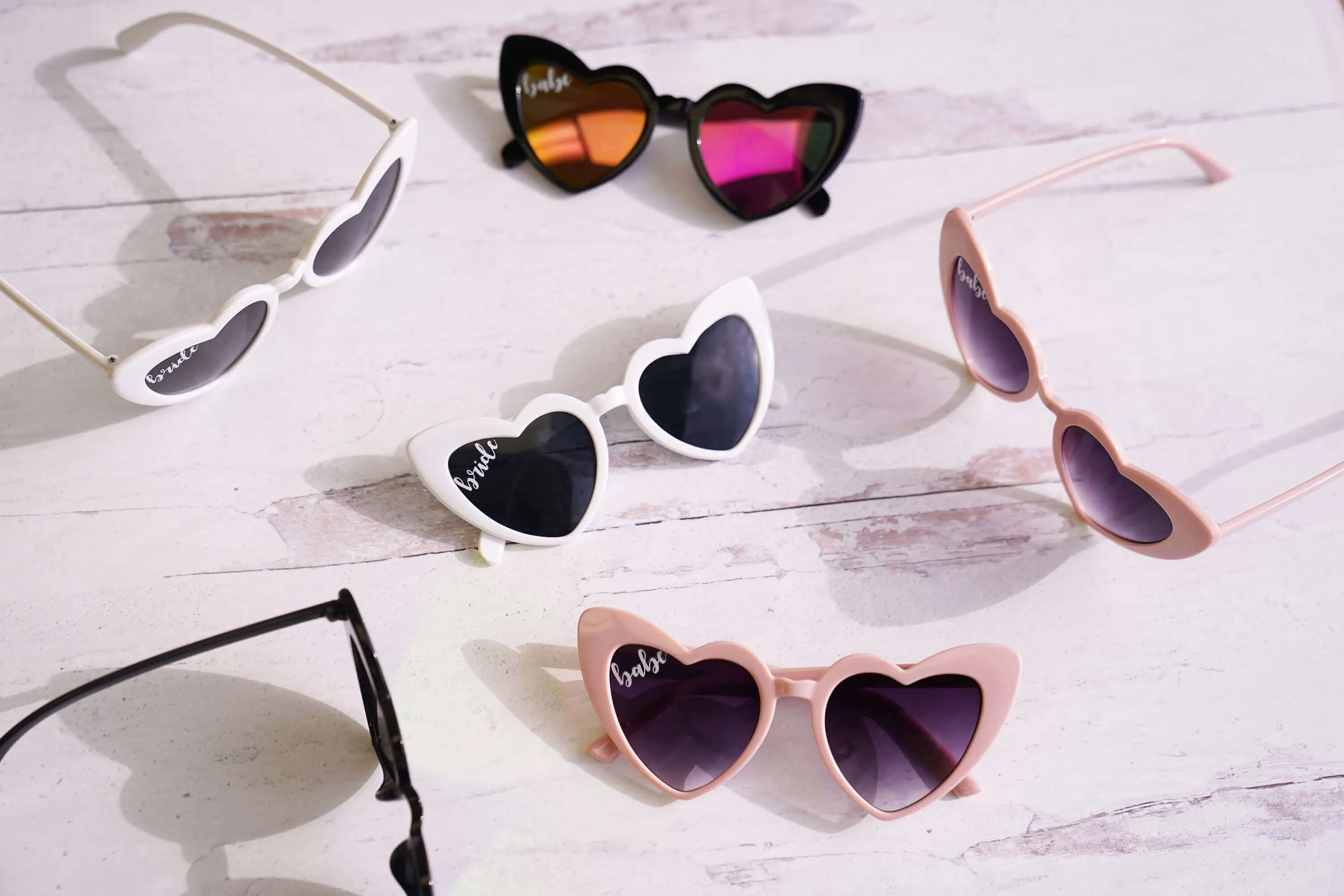 Heart Sunglasses Babe & Bride