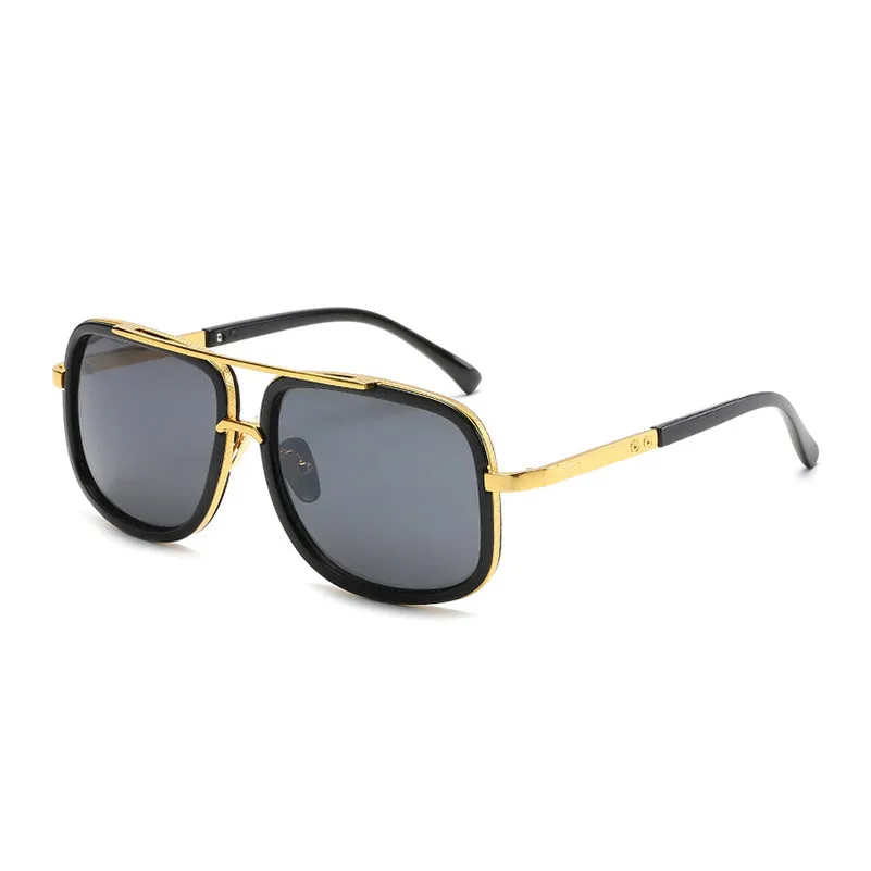 HOLTMANCE   Retro Square Frame Sunglasses for Men