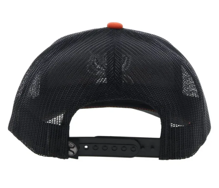 Hooey ARC Orange & Black Trucker Snapback Hat 2221T-ORBK