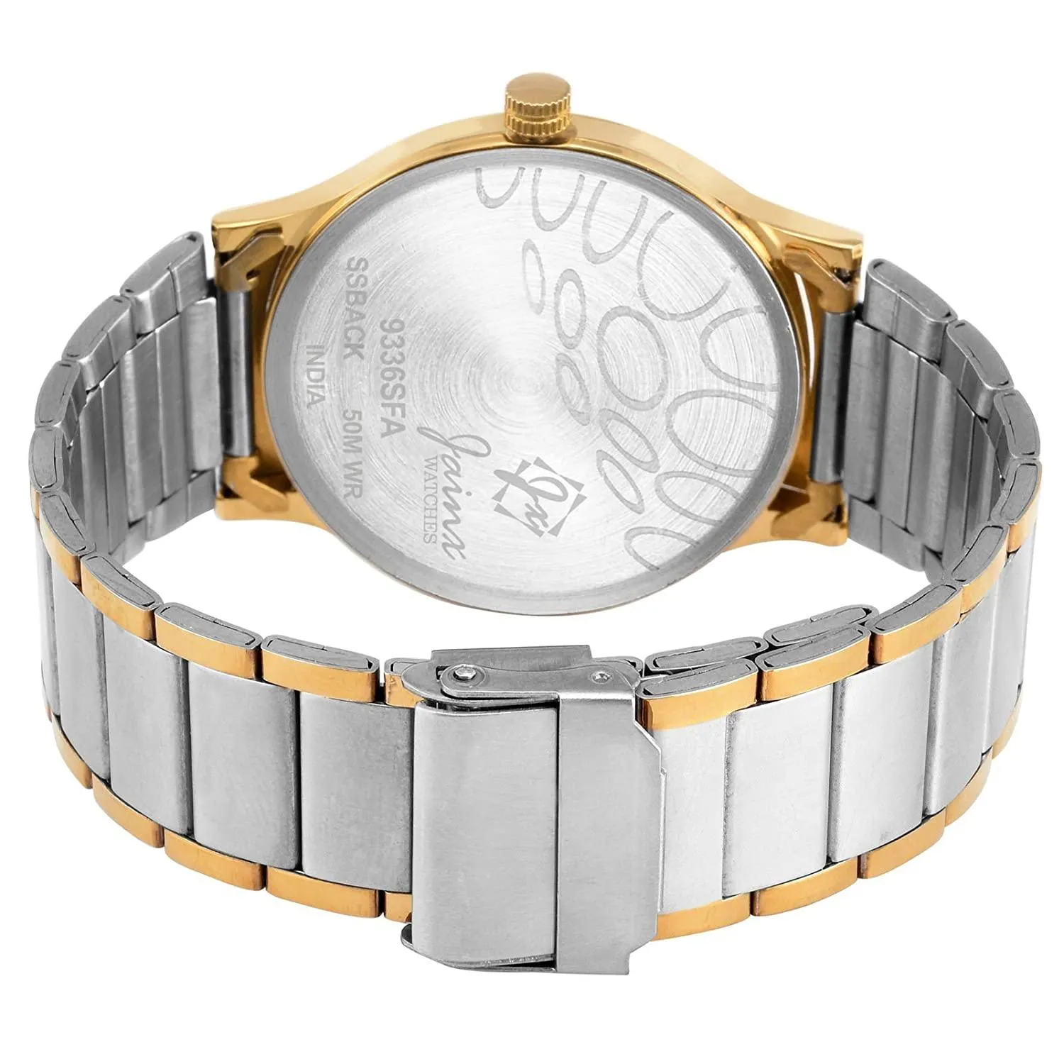 jainx Premium Analogue Couple Watch (White Dial Multicolour Colored Chain)