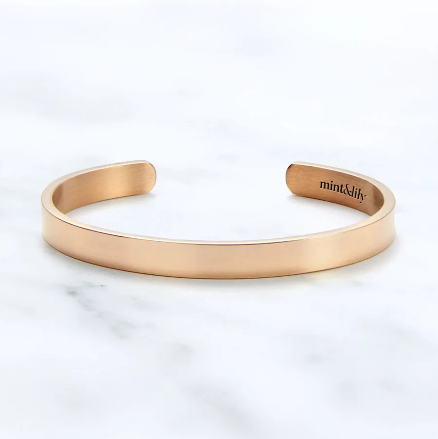 Keep Fucking Going Personalizable Cuff Bracelet