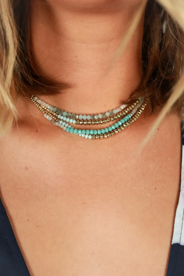 Keeping You Close Layered Necklace In Limpet Shell