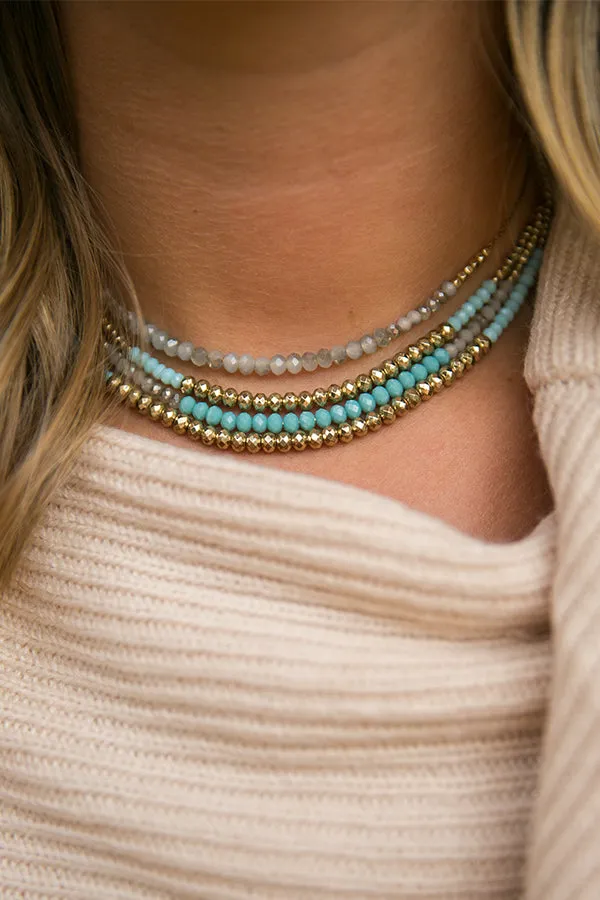 Keeping You Close Layered Necklace In Limpet Shell