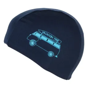 Kids Fabric Cloth Swim Cap Swimming Hat by Fashy Navy Camper Van
