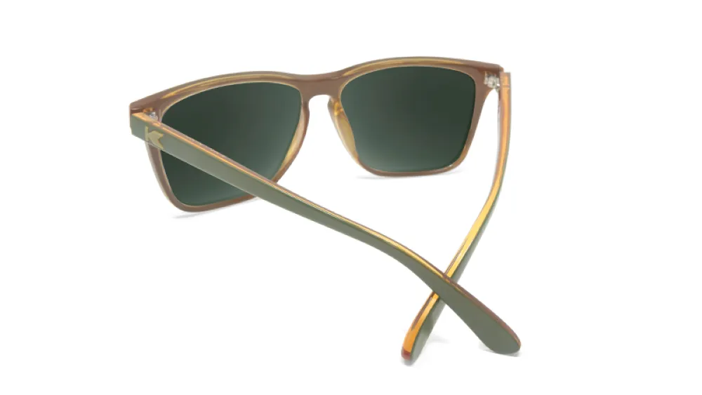 Knockaround Fast Lanes Army Green/Amber Frame - Green Lens - Polarized Sunglasses